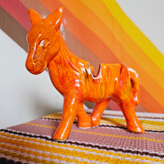 Vintage Mid Century Donkey Ashtray