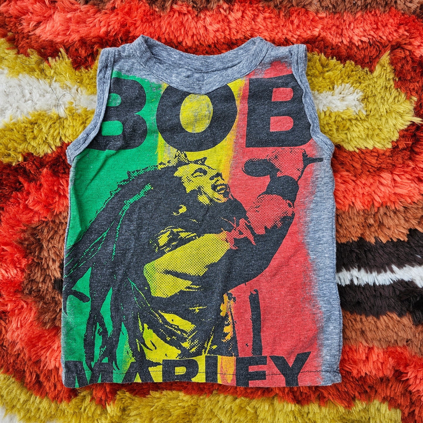 Bob Marley 3T Tank - Adult Tee Rework