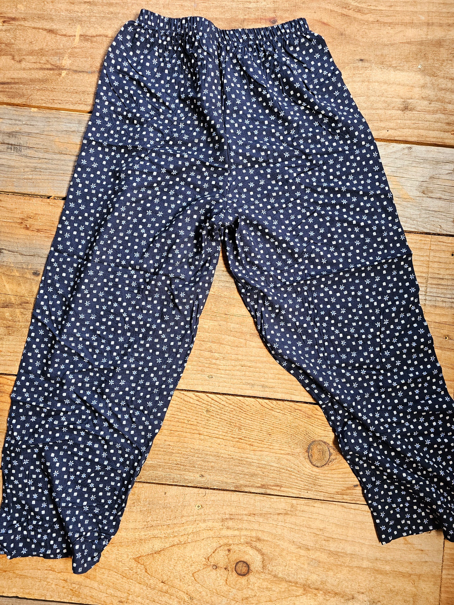 80s/90s Liz Baker Elastic Waist Floral Pants