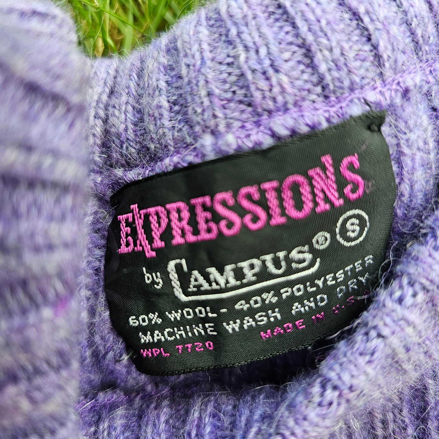 60s/70s Campus Expressions Sweater