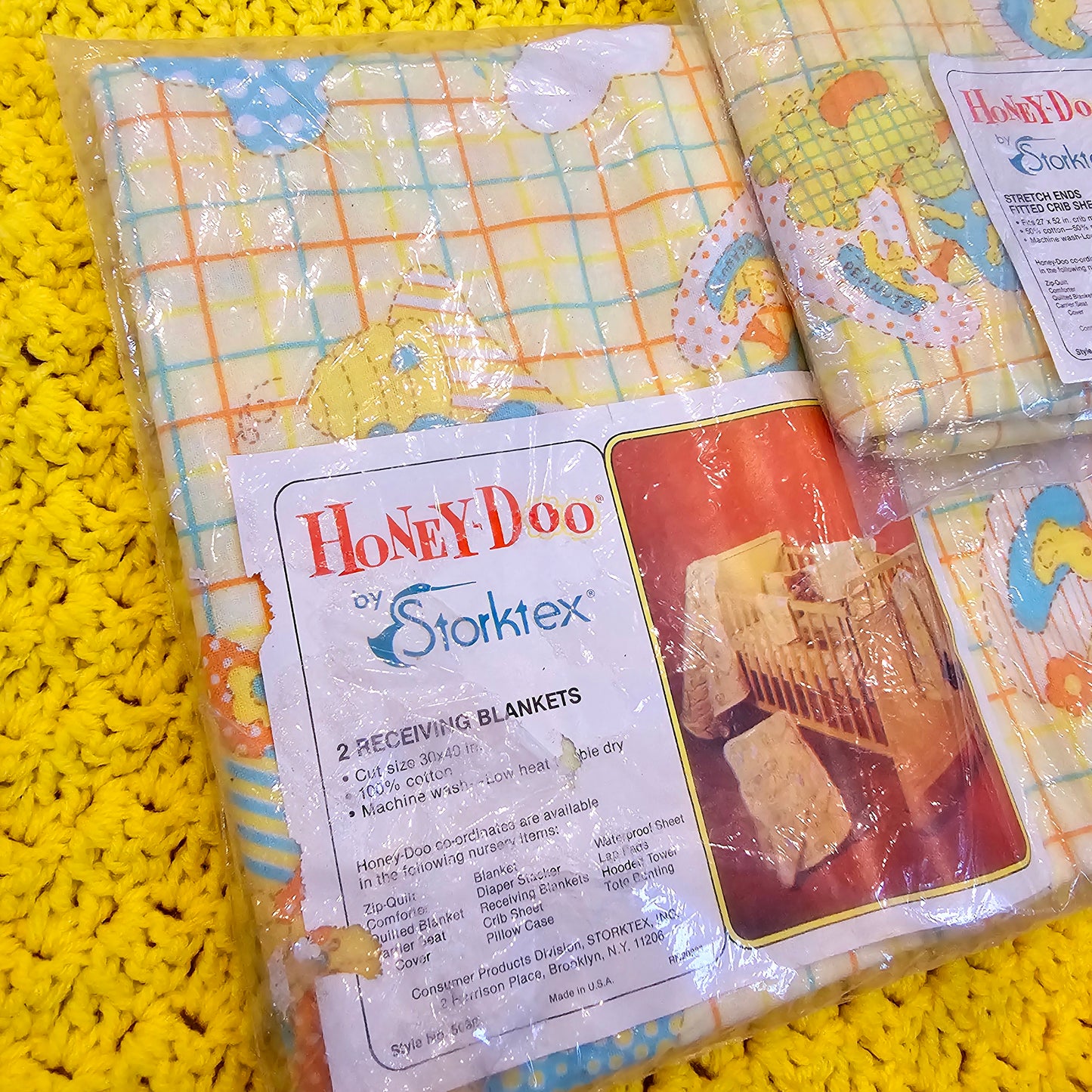 80s/90s New Old Stock Baby Linens Bundle