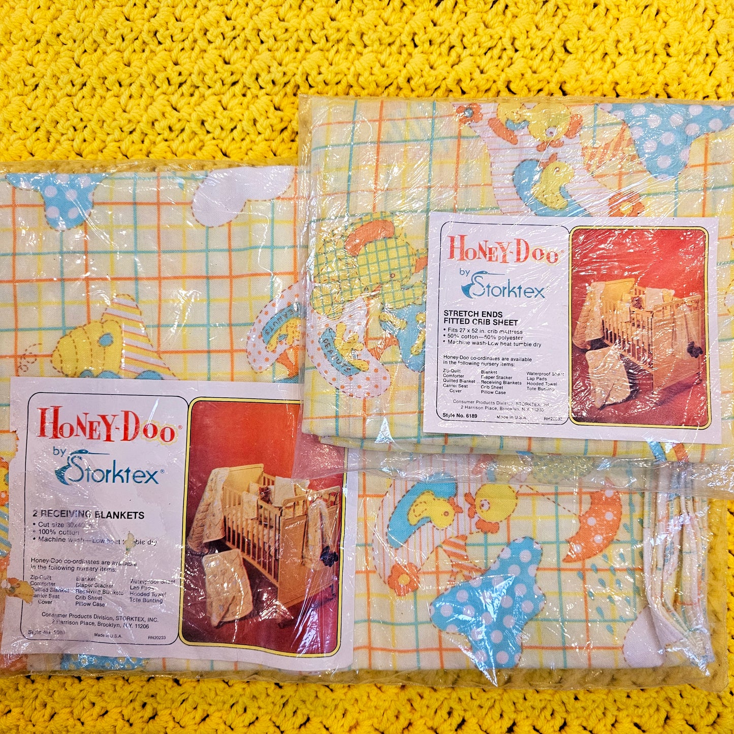 80s/90s New Old Stock Baby Linens Bundle