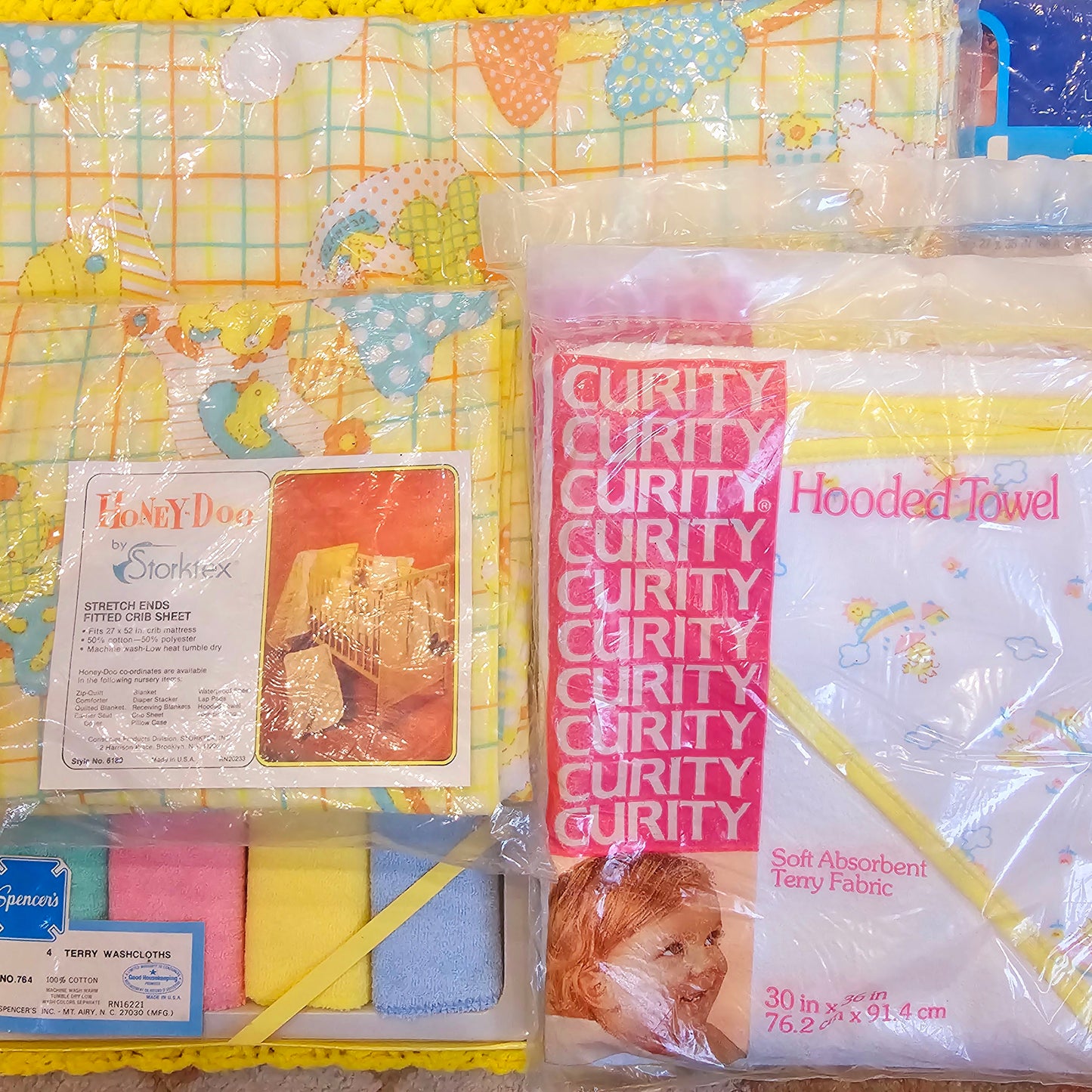 80s/90s New Old Stock Baby Linens Bundle