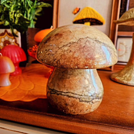 1960s Alabaster Marble Mushroom