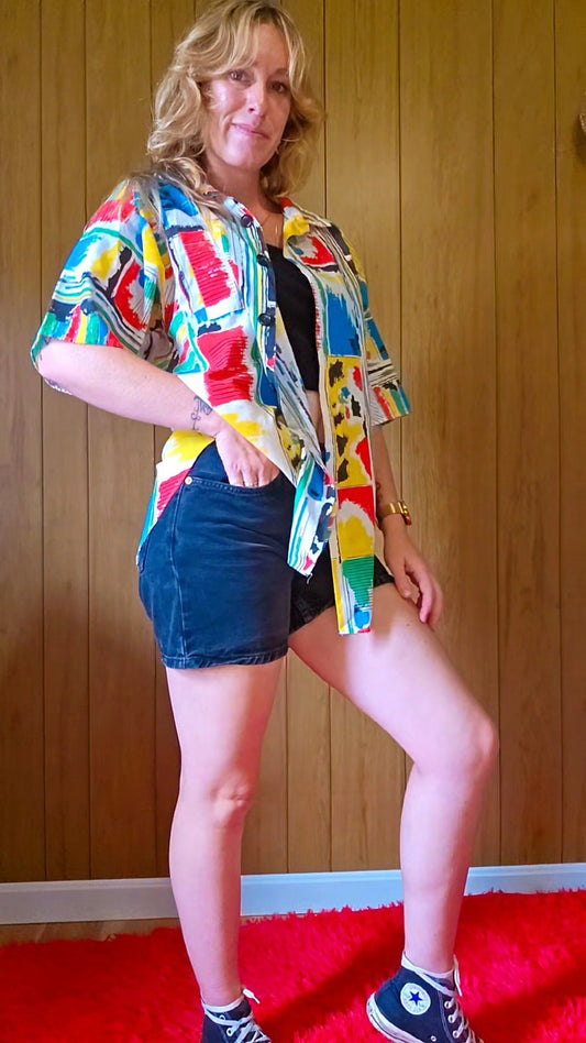 80s Liz Thomas Funky Top (L)