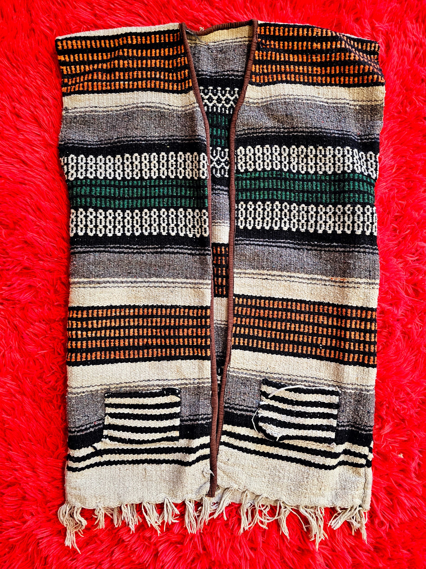 60s Serape Blanket Vest (OS)