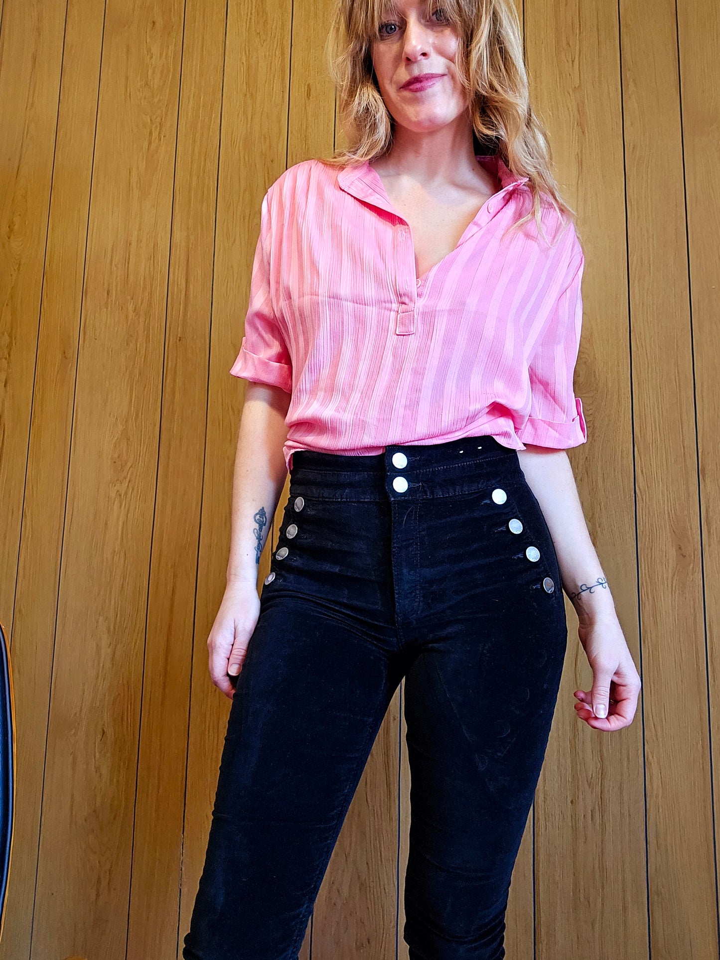 70s Pink Montgomery Ward Top (L/XL)