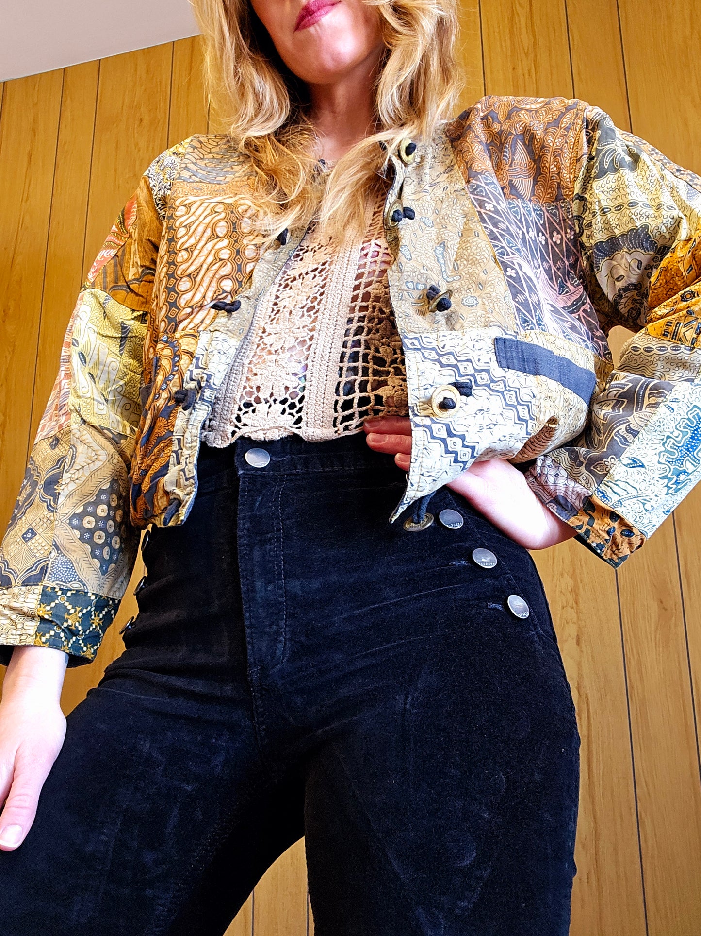 80s/90s Kosi Bali Cropped Boxy Blazer (M)