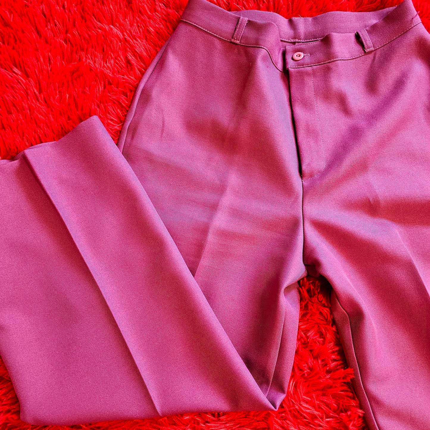 60s/70s Time And Place Fuschia Pants (M)