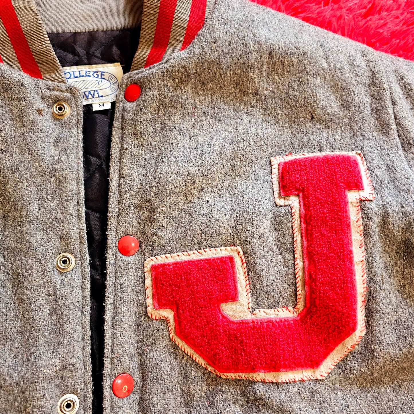 Vintage St. John's College Varsity Jacket (Mens M)