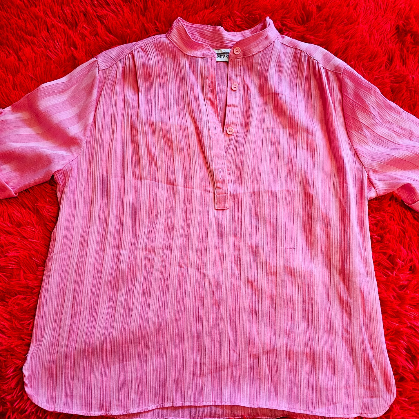 70s Pink Montgomery Ward Top (L/XL)