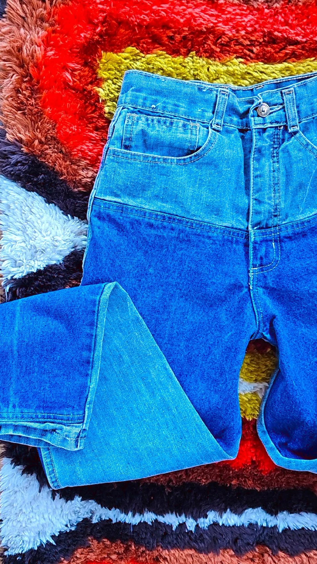 80s Gasoline Two Tone Jeans