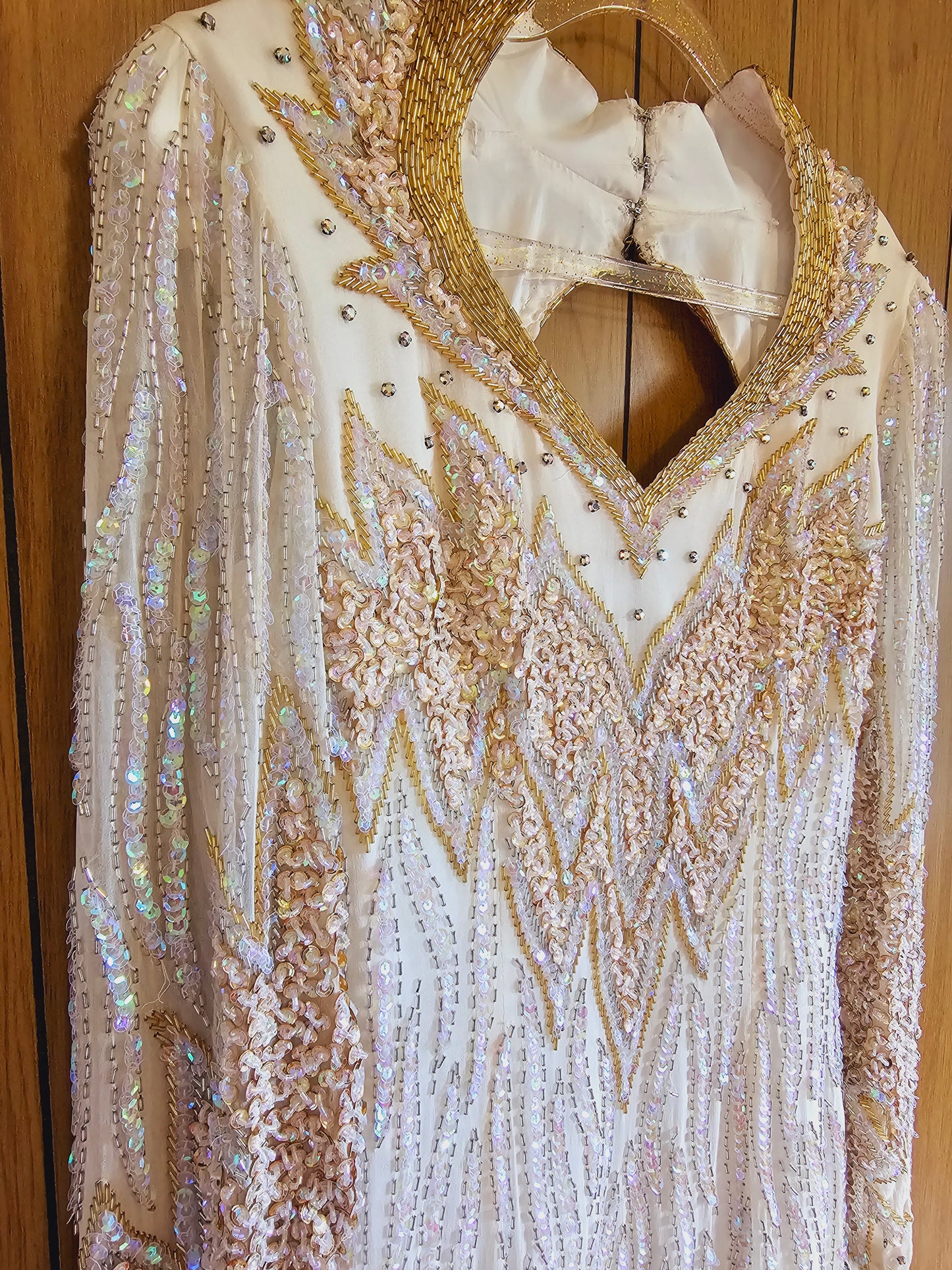 Late 80s/Early 90s Landa Beaded Dress (M)