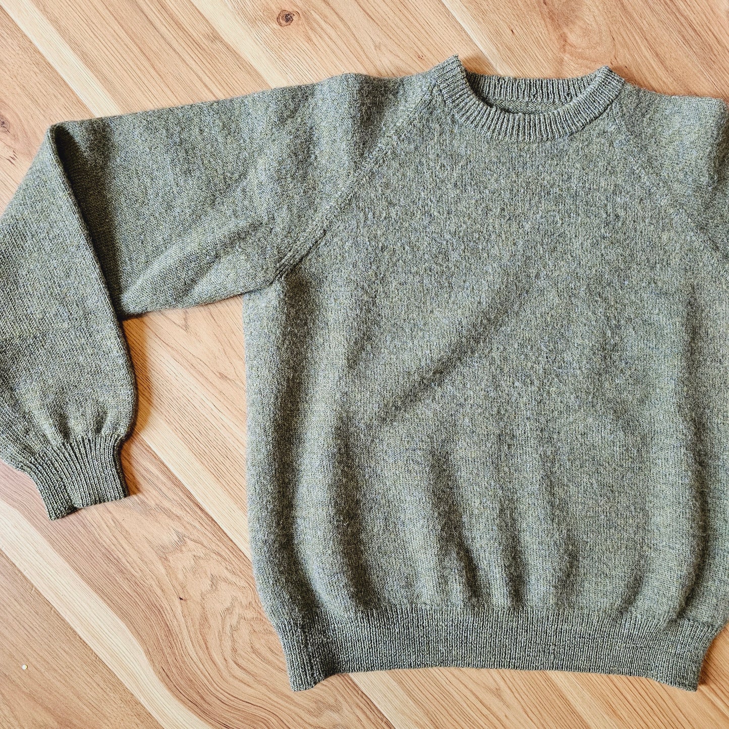 60s/70s Green Wool Sweater (S)