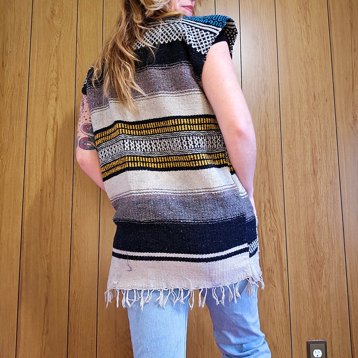 60s Serape Blanket Vest (OS)