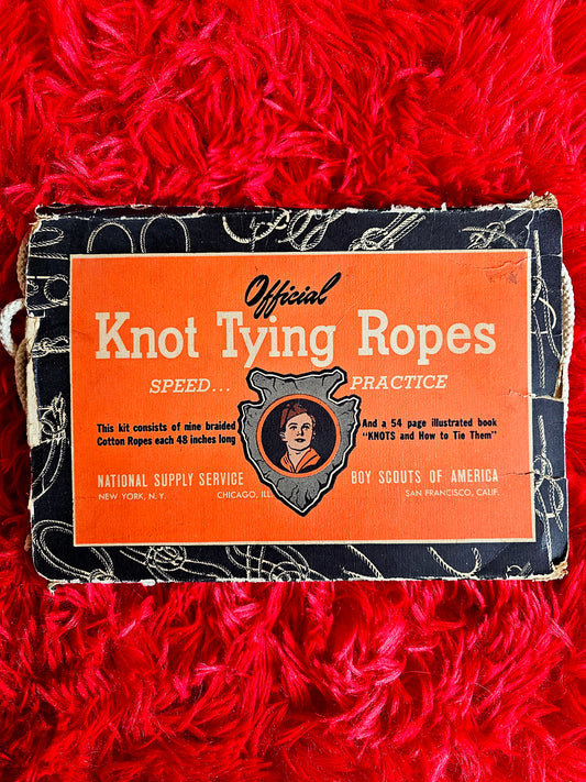 60s Boy Scout Knot Tying Kit