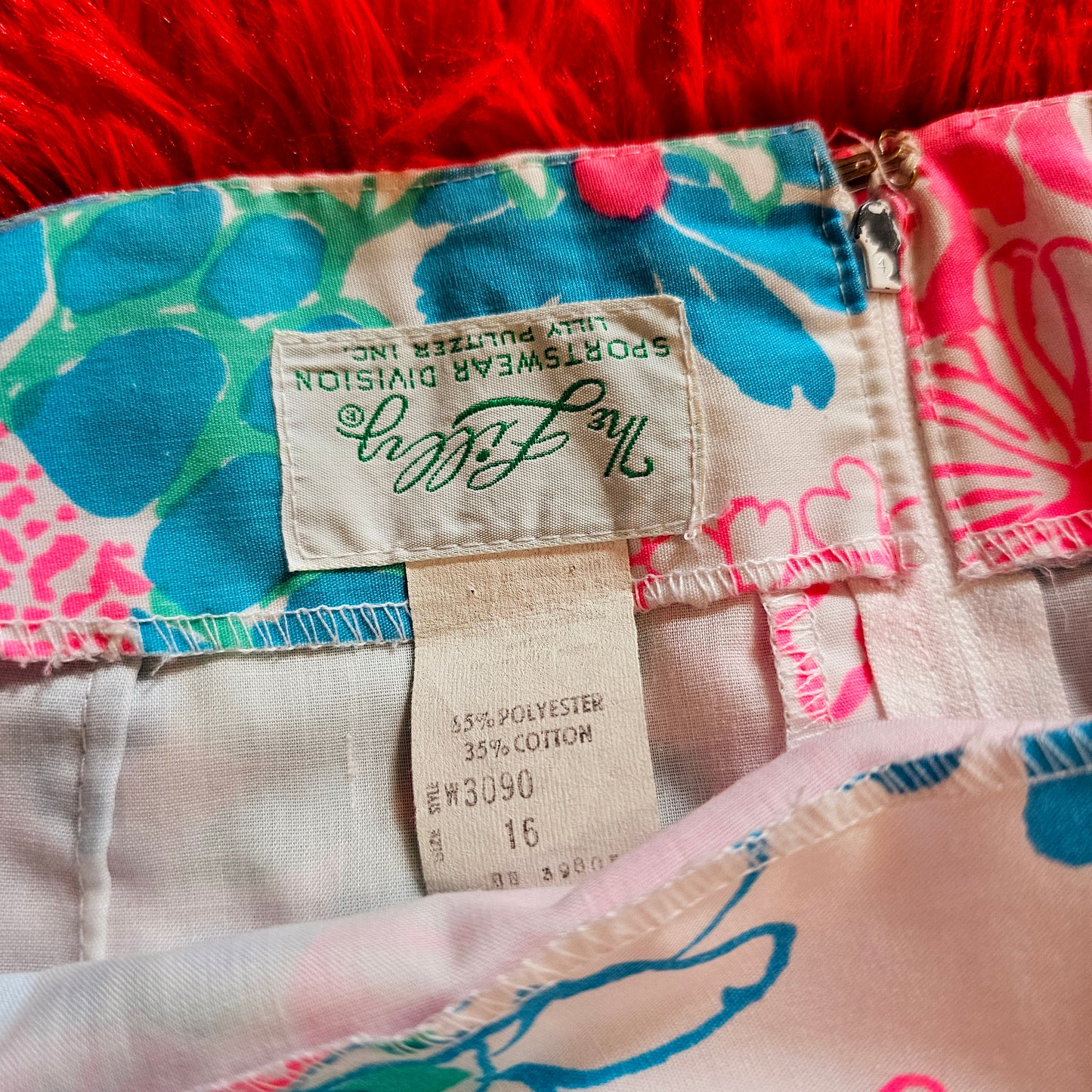 70s "The Lily" Lily Pulitzer Skirt (L/XL)