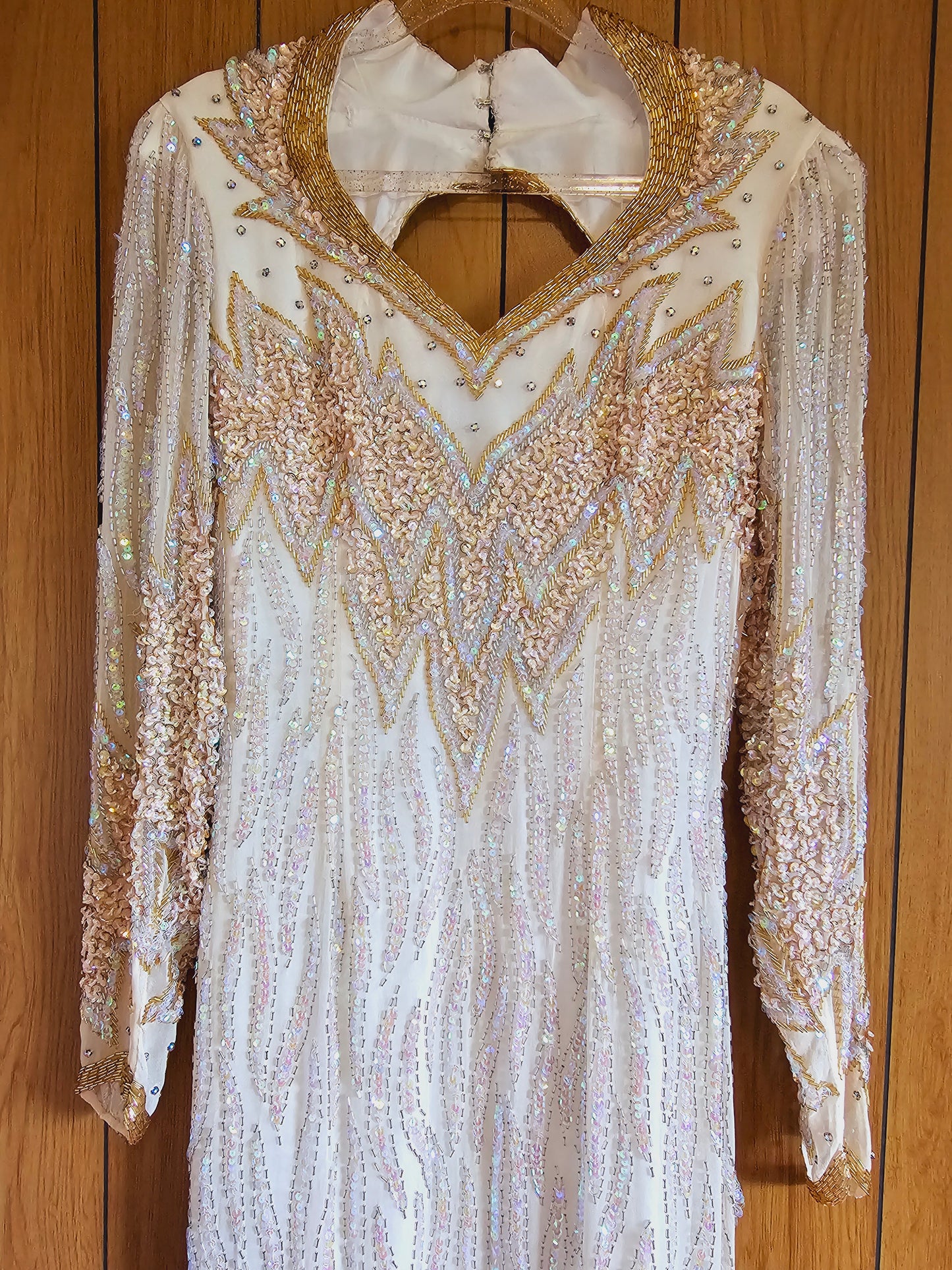 Late 80s/Early 90s Landa Beaded Dress (M)