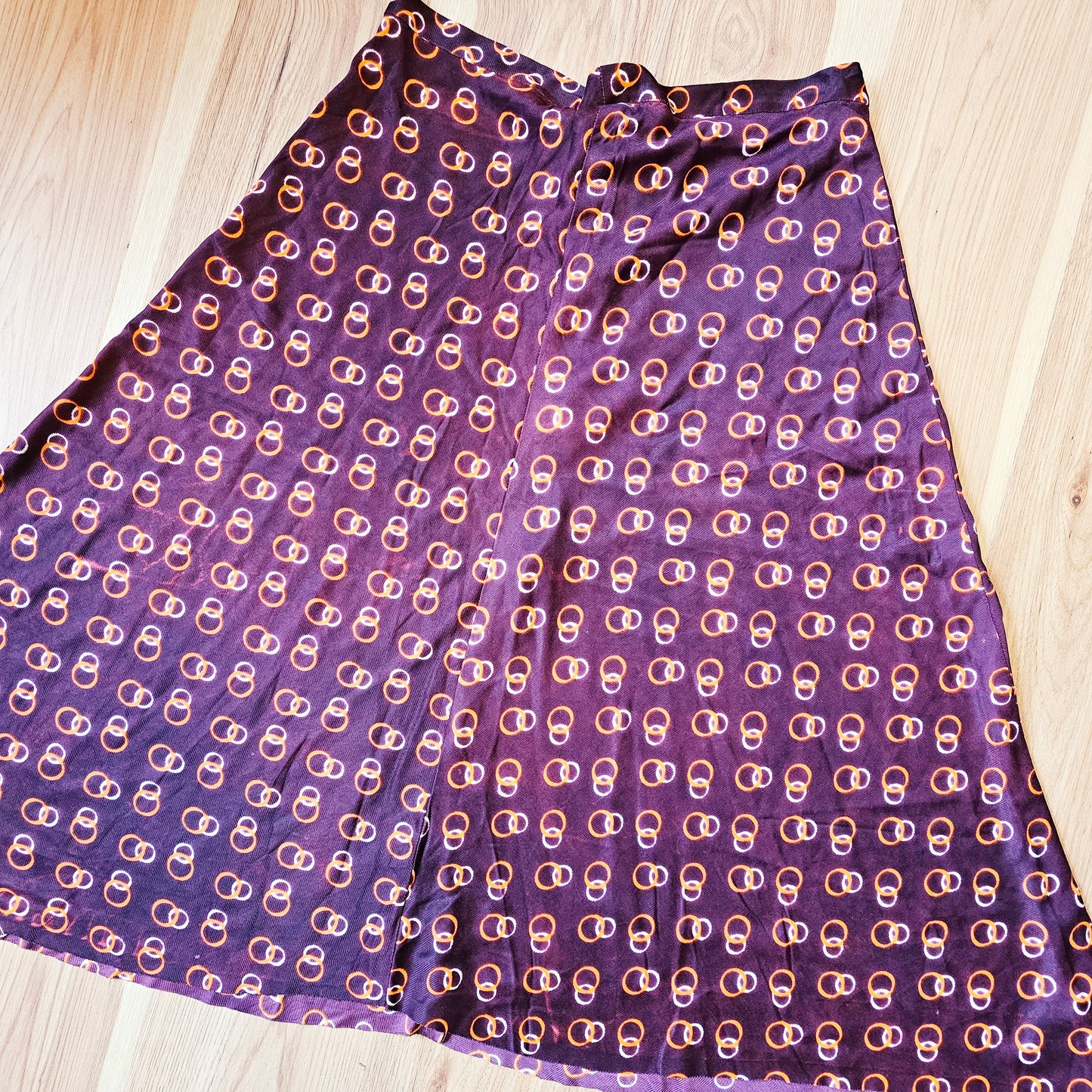 70s Ring Pattern Skirt (M/L)