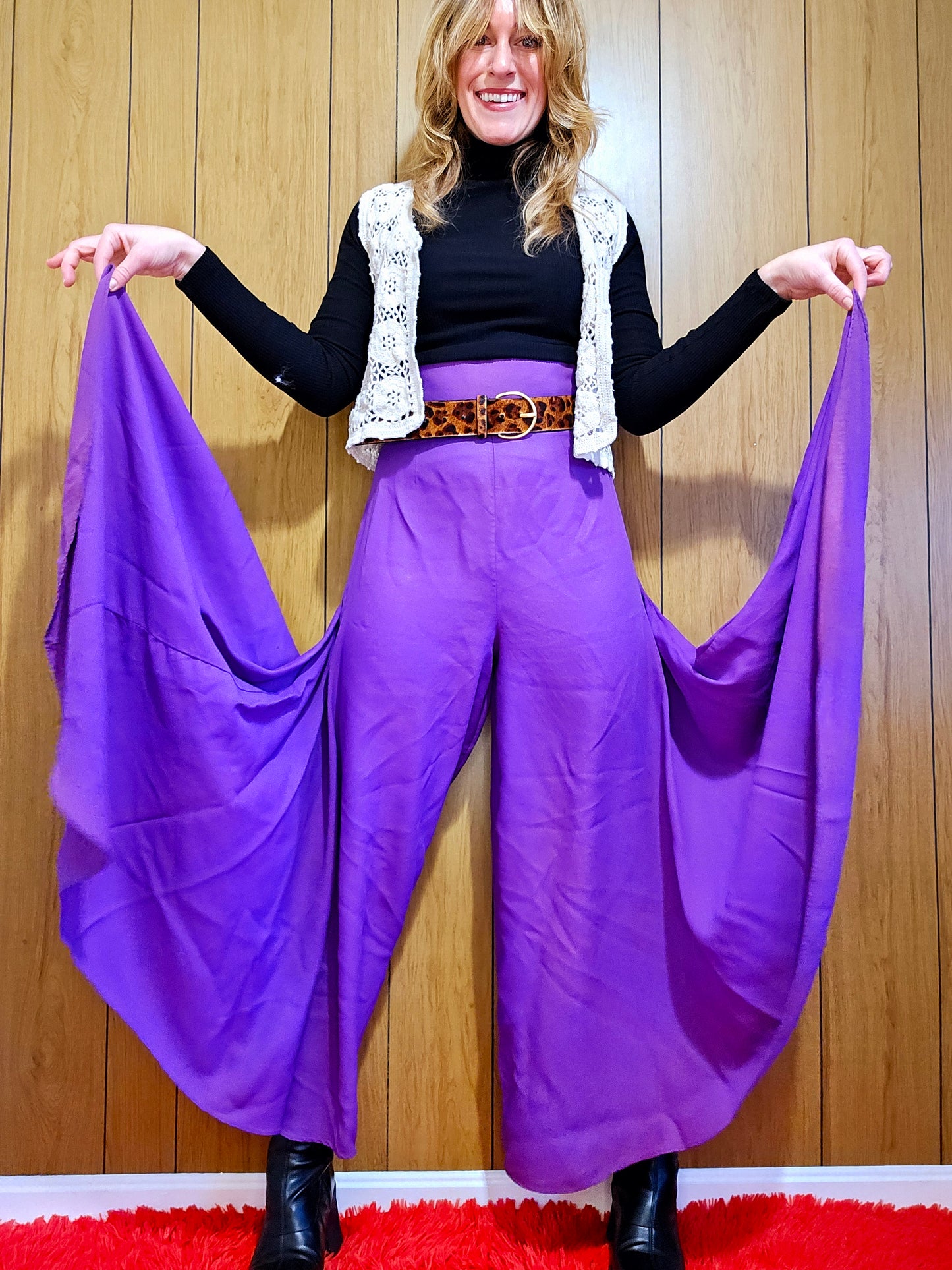 70s Purple Extreme Bells (M)