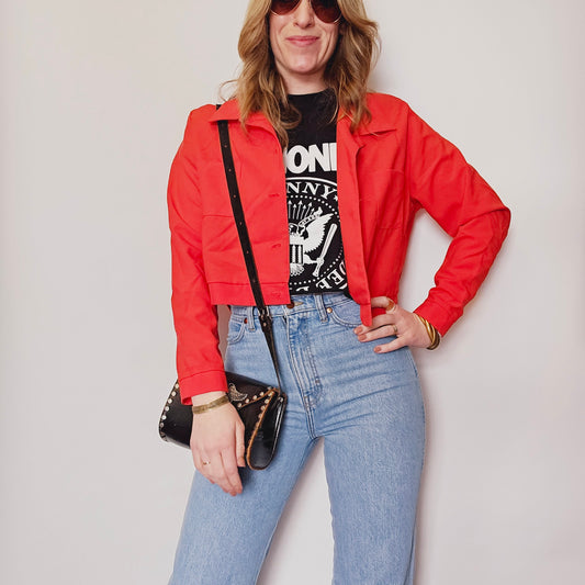 80s/90s Jaclyn Smith cropped blazer