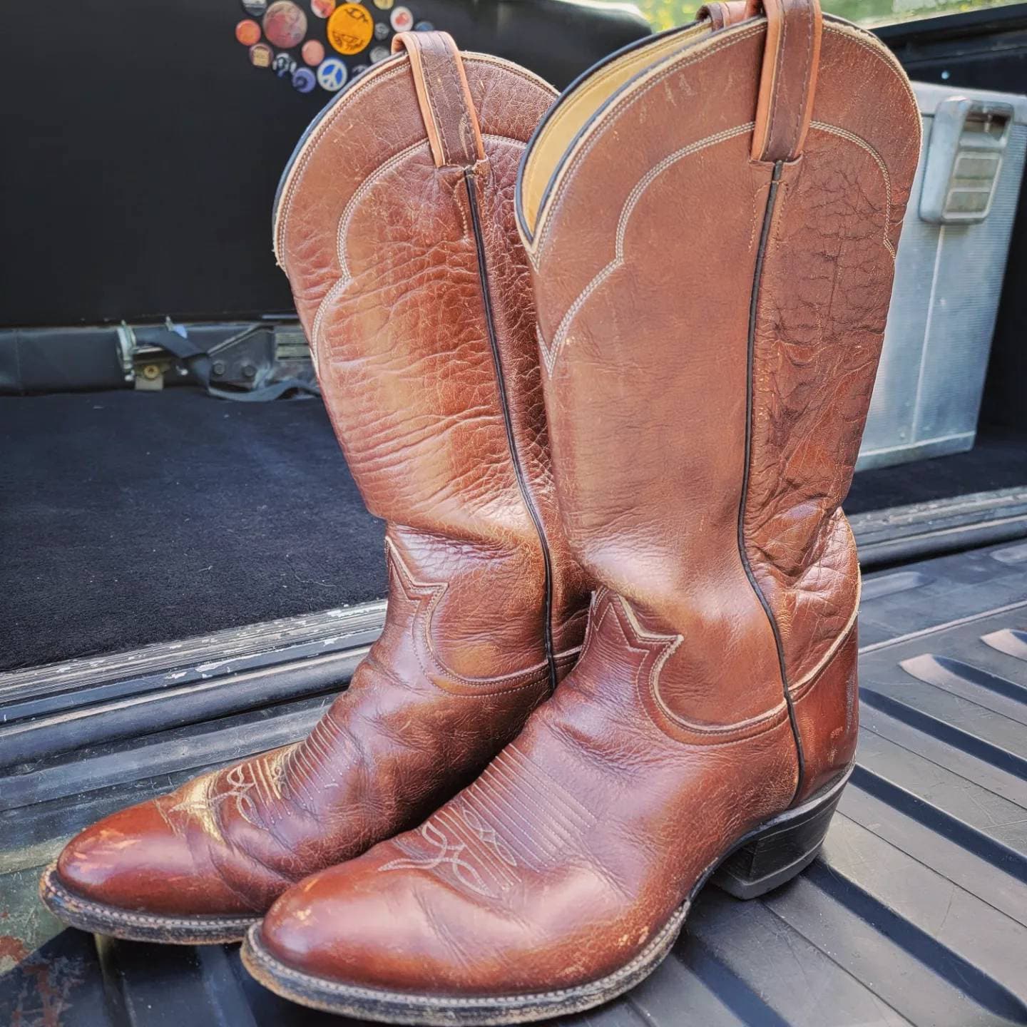 Vintage Tony Lama Leather Western Boots, men's size 10.5