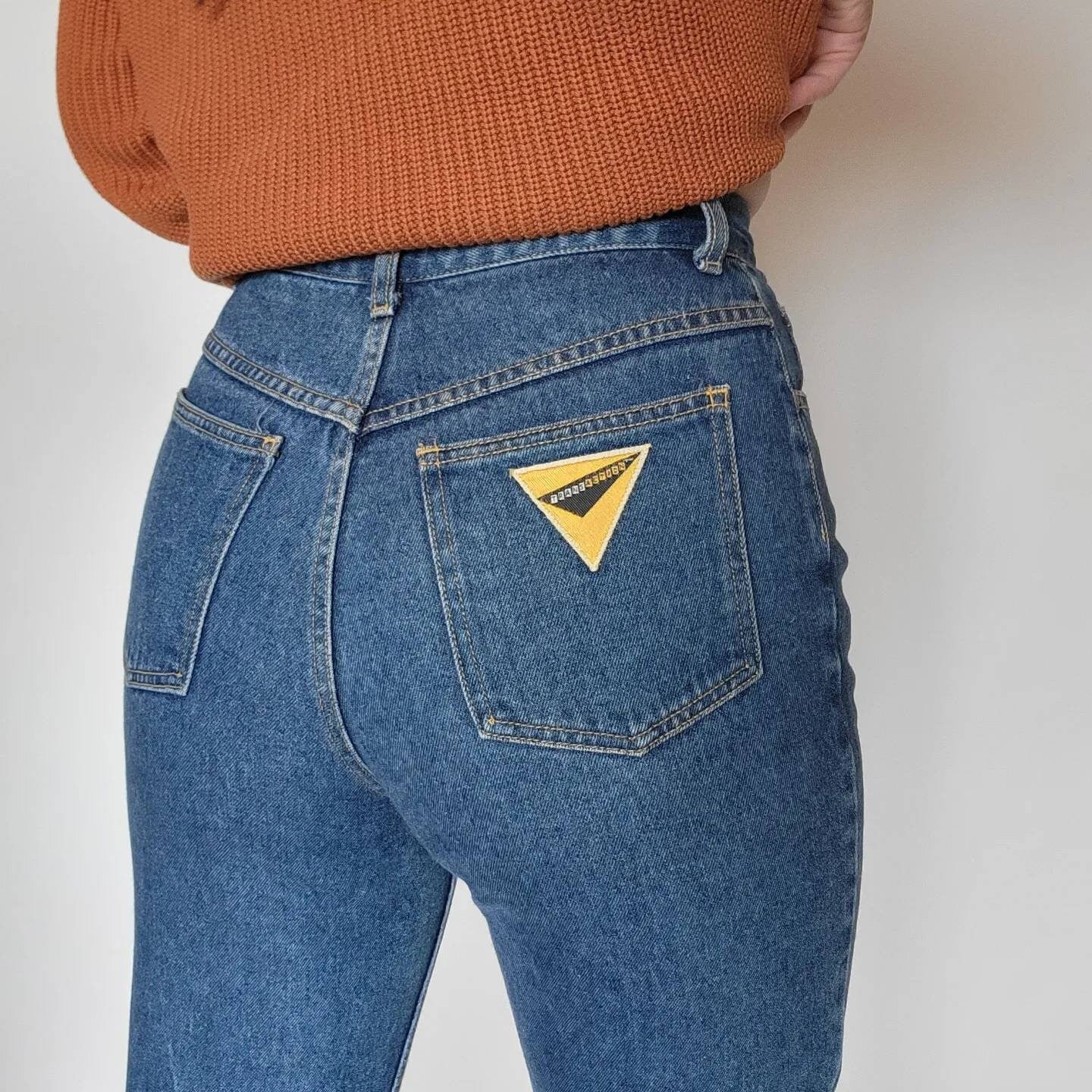 Amazing 80s/90s vintage Transaction Jeans Size 9 zipper ankle straight leg
